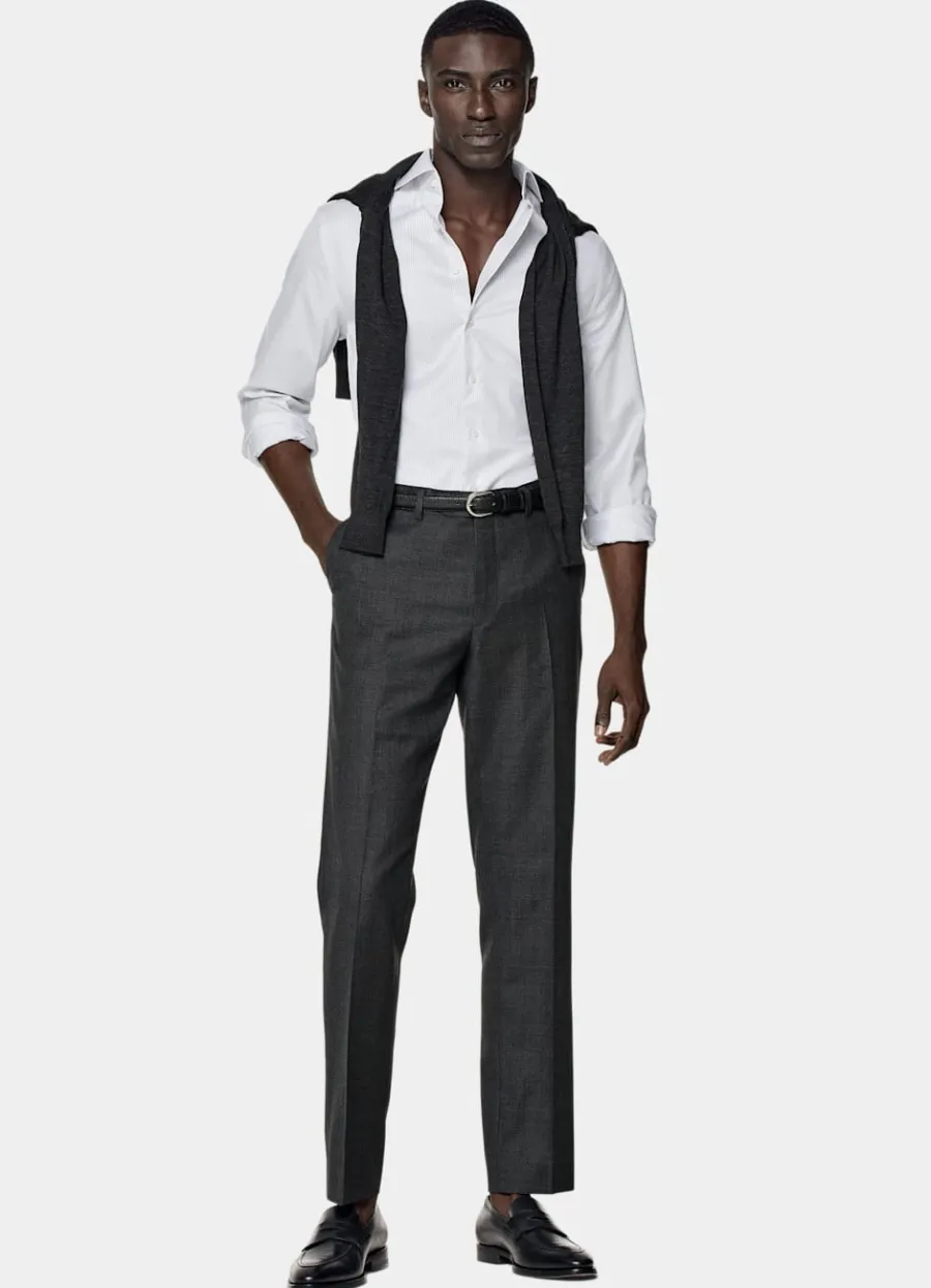 twill_hemd_hellgrau_gestreift_slim_fit_3.webp Hot Twill Hemd hellgrau gestreift Slim Fit Traveller Hemden | Klassische & Businesshemden