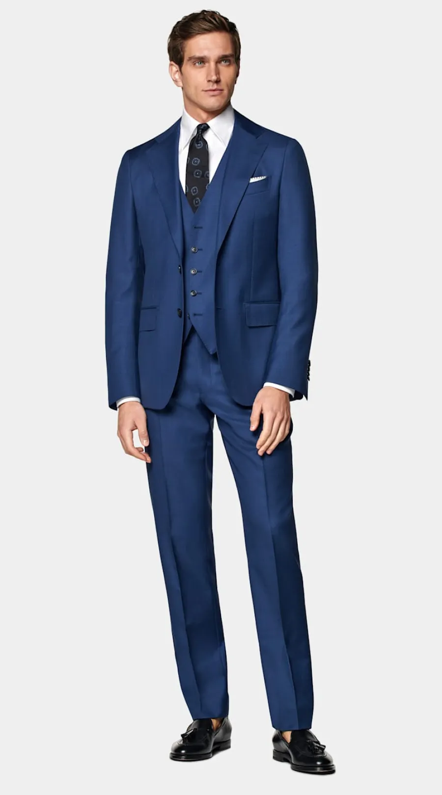 Cheap Weste mittelblau Anzugwesten