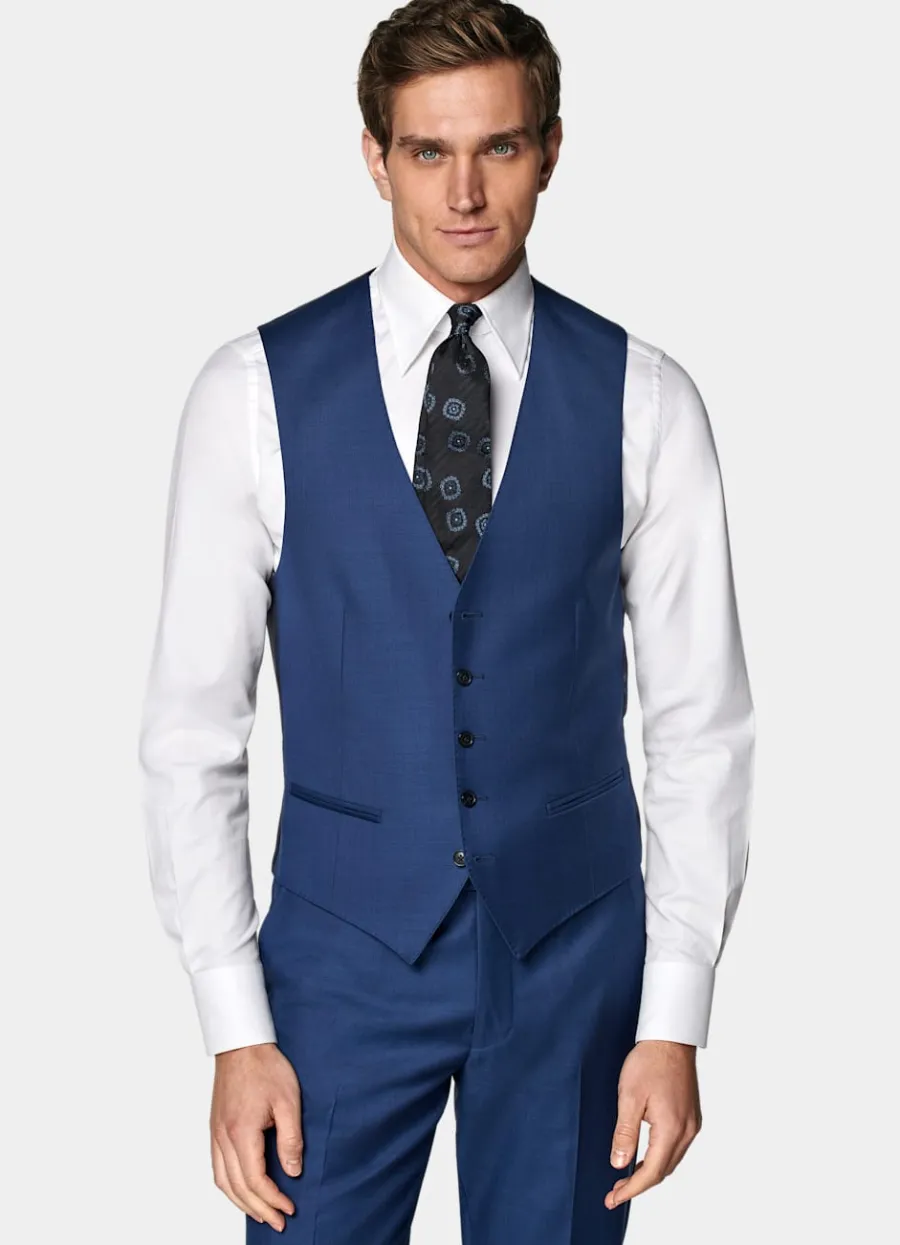 Cheap Weste mittelblau Anzugwesten