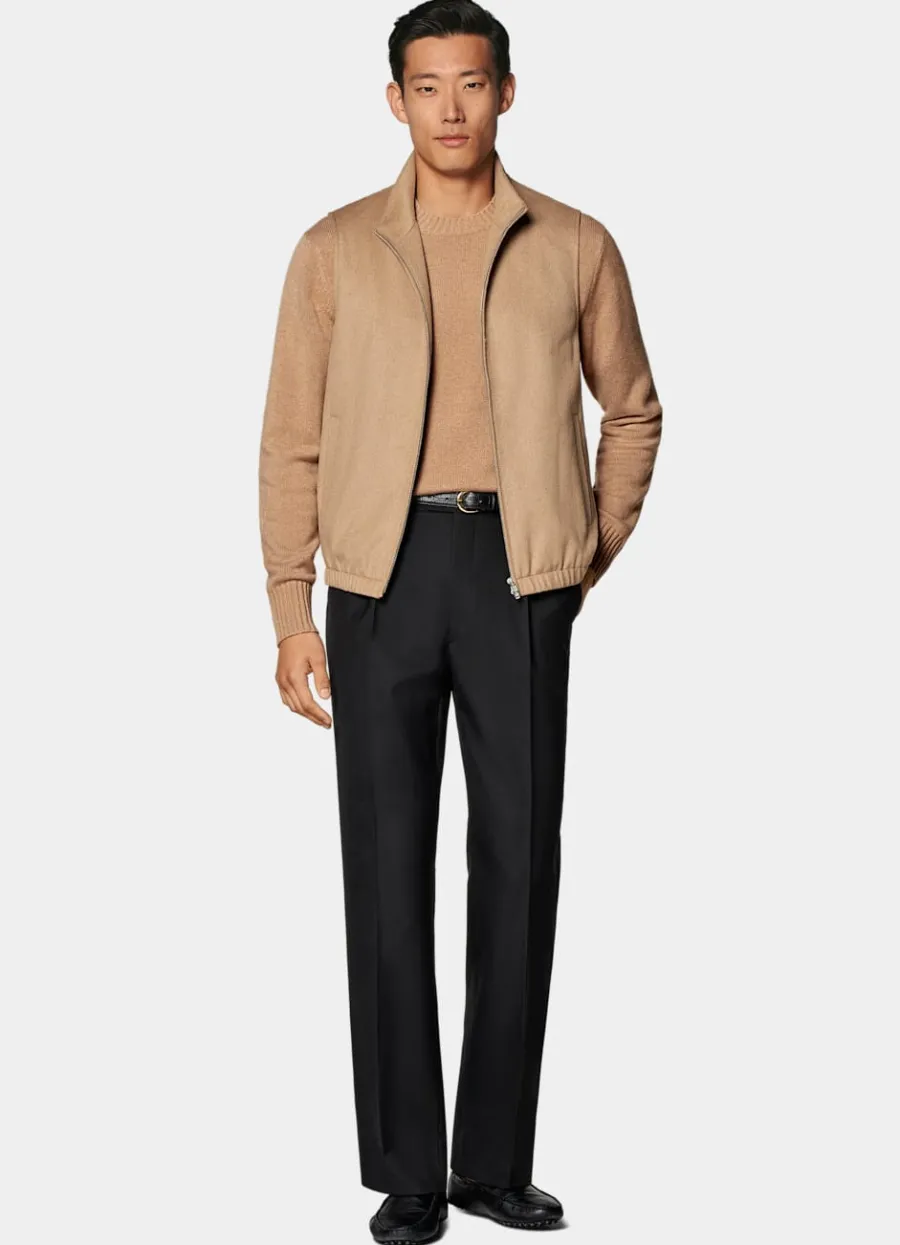 weste_mittelbraun_reiverschluss_3.webp Flash Sale Weste mittelbraun Reißverschluss Westen
