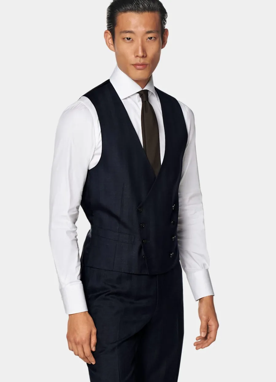 Store Weste navy Anzugwesten